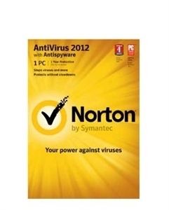 New Norton Antivirus 2012 1 PC User with Antispyware 1 Year of Updates 