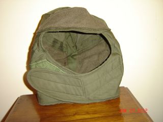 US ARMY COLD WEATHER INSULATING HELMET LINER CAP SIZE 7 DSA 100 74  C 