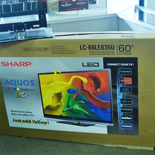 Sharp AQUOS LC 60LE835U 60 Full 3D 1080p HD LED LCD Internet TV