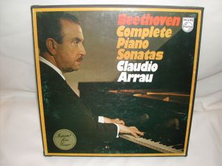 Claudio Arrau Beethoven 13 LP Sonatas Philips Box 1967 RARE Very Nice 