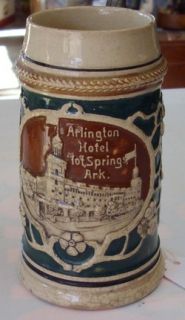 Arlington Hotel Hot Springs Arkansas Vintage Small Stein