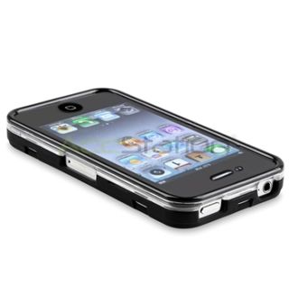 Touchable Black Hard Skin Cover Case for iPhone 4 4S 4G 4GS G 4th