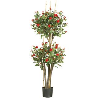   adore this topiary style mini rose silk tree with its popular double