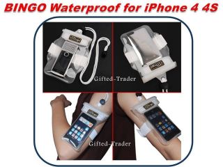 BINGO Waterproof iPhone 4 4S iPod Aqua Dry Bag Pouch Case Swim Beach 