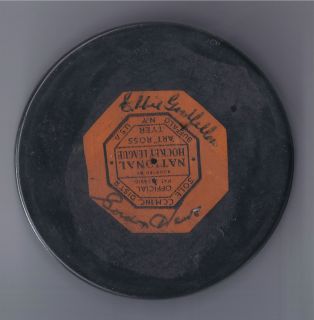 Vintage 1960s Detroit Red Wings ART ROSS NHL Hockey Puck Gordie Howe 