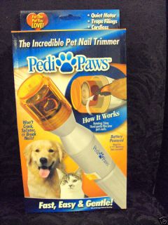 New Pedi Paws Dog Cat Nail Trimmer as Seen on TV