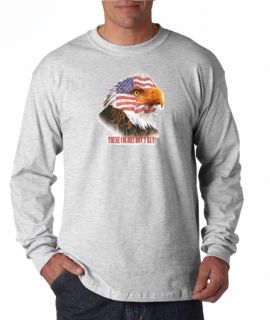 USA American Flag Eagle Colors Long Sleeve Tee Shirt