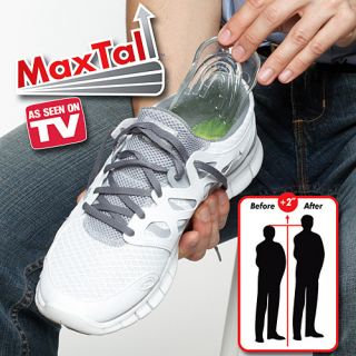 As Seen on TV Max Tall Maxtall Shoe Heel Insole Gel Lift Add 2 Height 