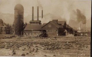 RPPC ASHLAND, OREGON Lumber Mill & Dryer Postcard