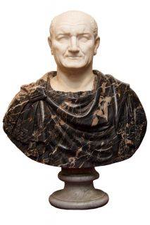 Pair Antique Grand Tour Italian Emperor Marble Busts Sculptures