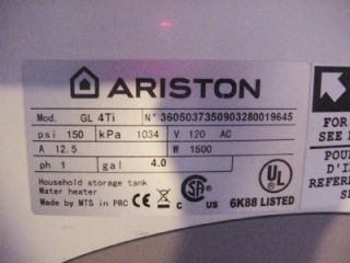 Bosch GL4Ti Ariston Pro Series Electric Mini Tank Water Heater