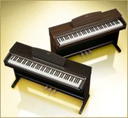   the arius series provides true piano sound and feel the graded hammer