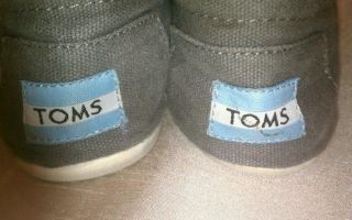 Authentic Toms Woven Classic Ash Gray Flat Espadrilles Shoes Size 6 