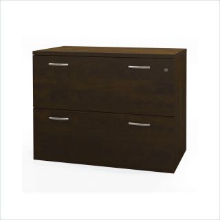   Biz Assemb Oversize Lateral Wood File Filing Cabinet Chocolate