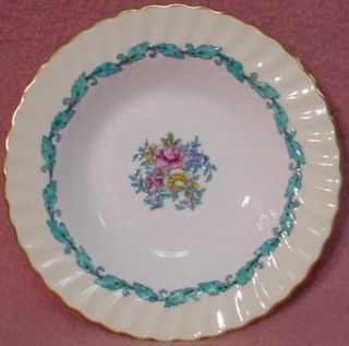 MINTON china ARDMORE Ivory Turquoise Soup Bowl