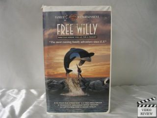 Free Willy VHS 1993 Clamshell Jason James Richter 085391800033