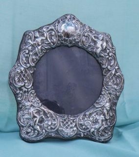 Art Nouveau Sterling Antique Silver Frame 6 6 x 6