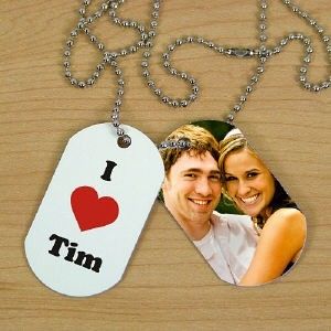 SWEETHEART I LOVE YOU PERSONALIZED PHOTO DOG TAGS