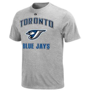 Majestic Toronto Blue Jays Performance Fan T Shirt Ash