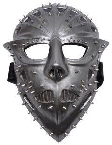 Demon Warrior Death Mask Spike Black Heavy Metal Hallow