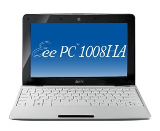 Asus Notebook Eee PC 1008HA WHI050X White New 2 Years Warranty