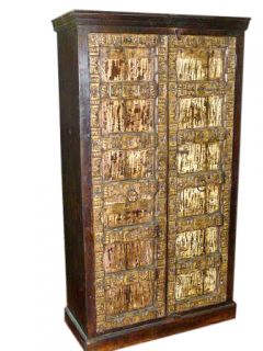 Wardrobe Armoire Antique Doors Carved Wood Armoire Rustic Furniture 