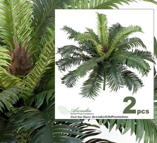   will receive in this bid TWO 25 Cycas Palm Artificial Silk Plants