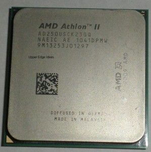 AMD Athlon II CPU AD250USCK23GQ X2 1 6 GHz AM3 Processor