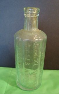 Moses Atwoods Jaundice Bitters 12 Sided Bottle Scarce Georgetown 