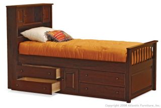 Atlantic Furniture Captains Bookcase Bed Captains Bed_0_0
