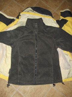 Womens columbia 3 in 1 winter fall jacket fleece interior jacket size 