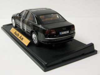 Audi A8 Diecast Model Car Black 1 18 Scale Motormax