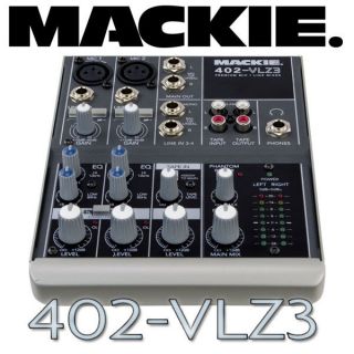 Mackie 402 VLZ3 402VLZ3 Compact 4 Channel Audio Mixer