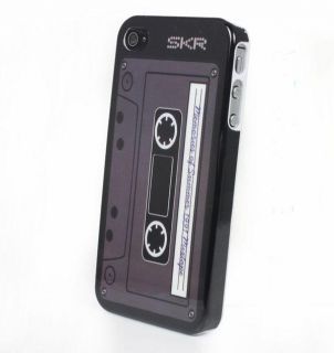 Audio Cassette Tape Design Hard Back Case Cover Skin for Apple iPhone 