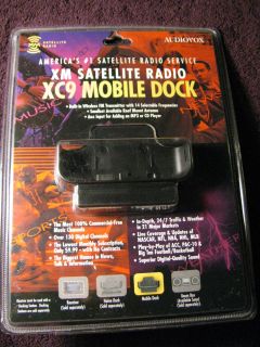 AUDIOVOX XM SATELLITE RADIO RECEIVER XC9 MOBILE DOCK Brand New