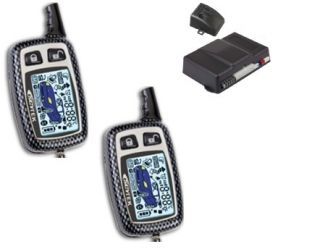   Remote Starter Car Alarm 2 LCD Remotes Keyless 2way Entry Start