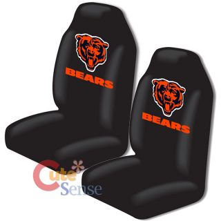 Chicago Bears Car Seat Cover 2pc NFL Auto Accessories Set