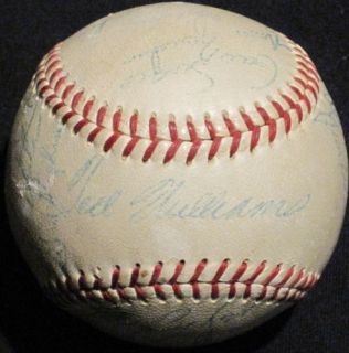 Ted Williams 1955 Red Sox Team Autograph Baseball JSA LOA HOF Auto BB 