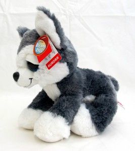10 Aurora Plush Husky Puppy Dog Stuffed Animal Toy New