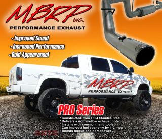 MBRP S5114409 Stainless Exhaust Dual Exit System Kit Dodge RAM 1500 SB 