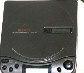   Black GPX Portable CD Player Car AC Cassette Adapter Case