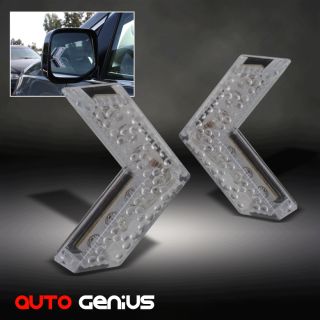   Turn Signal Arrow Blue Lights Side View Mirror Instant Upgrade