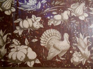   Holiday 36 placemats party supplies Paper art turkeys fall