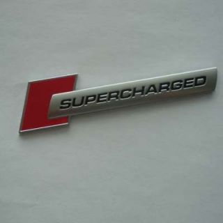 Audi OEM A6 A7 Q7 S4 and S6 Red Supercharged Badge Emblem Name Plate
