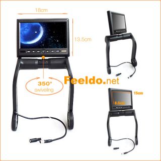 Black Car Central Armrest TFT LCD Monitor with TV