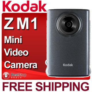 Kodak ZM1 Gray Waterproof Sport Mini Video Camera / Camcorder