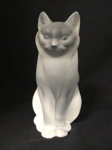   France Large Sitting Cat Chat Assis 11603 Exquisite Condition