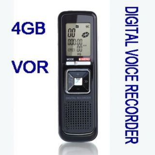 New 4GB 384KBPS 650H Digital Audio Voice Recorder Dictaphone Stereo 