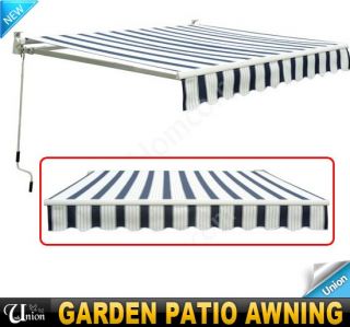 84 ft Outdoor Manual Garden Patio Awning Canopy Sun Shade 