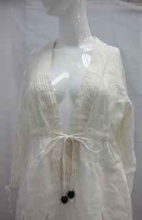 Diane Von Furstenberg Lace Linen Swim Dress Size M